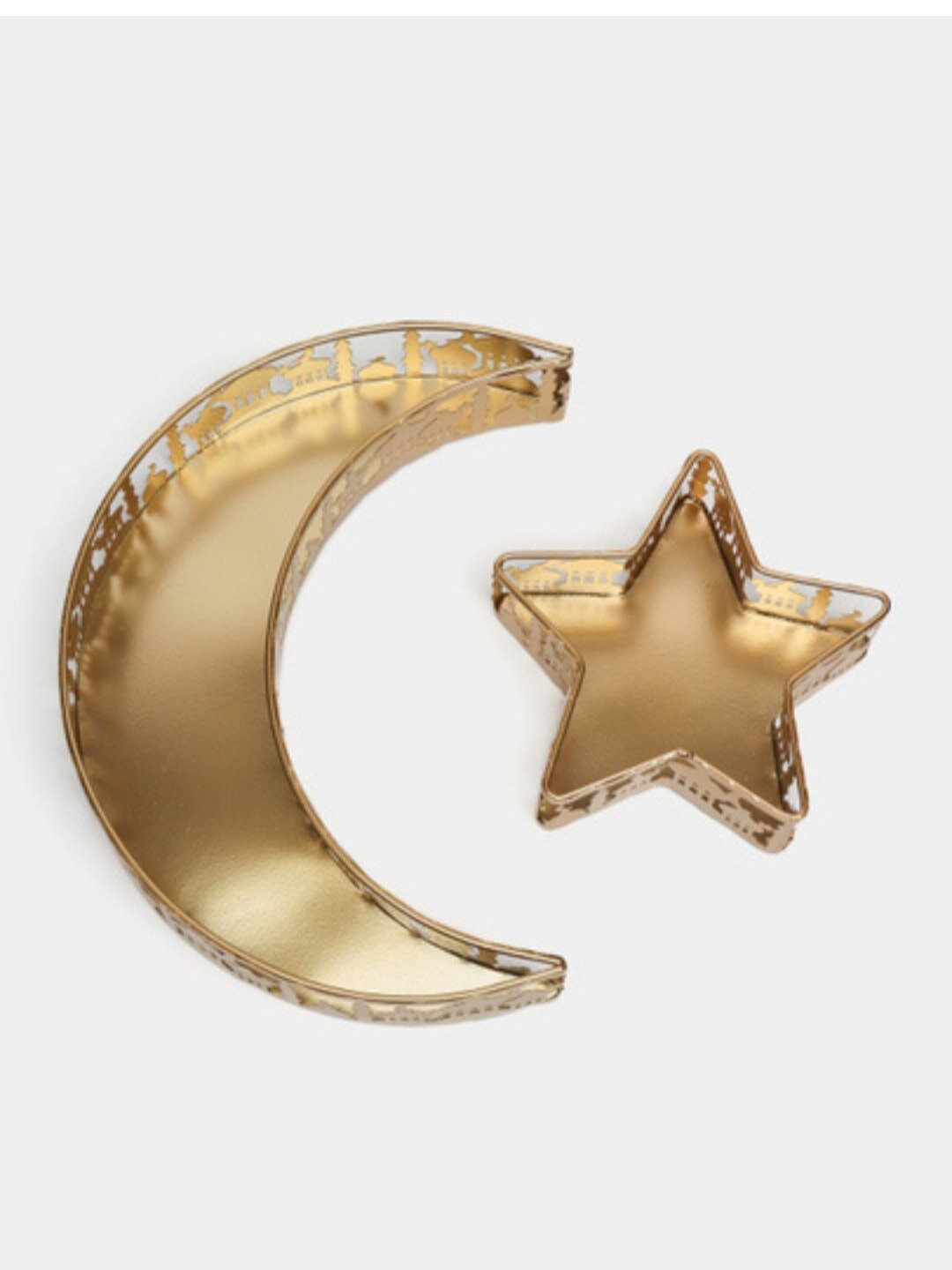 Декоративная посуда для праздника Мубарак Рамадан в виде луны и звезды