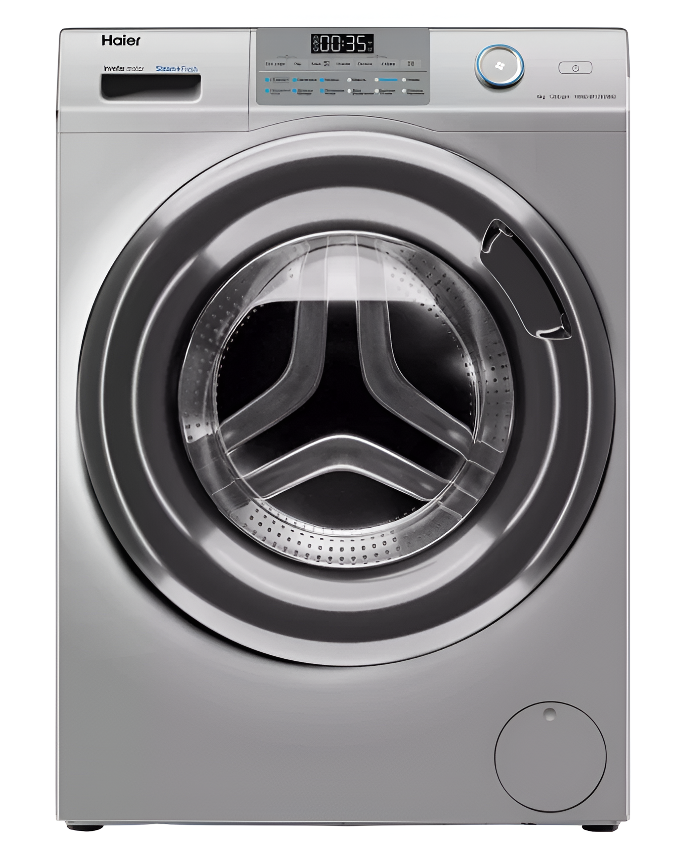 Стиральная машина Haier HW60-BP12959BSE, серебристый, 6кг, 1200 об/мин