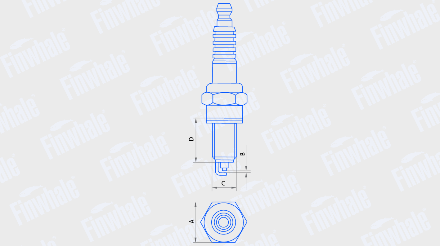 Свеча зажигания Finwhale FS36