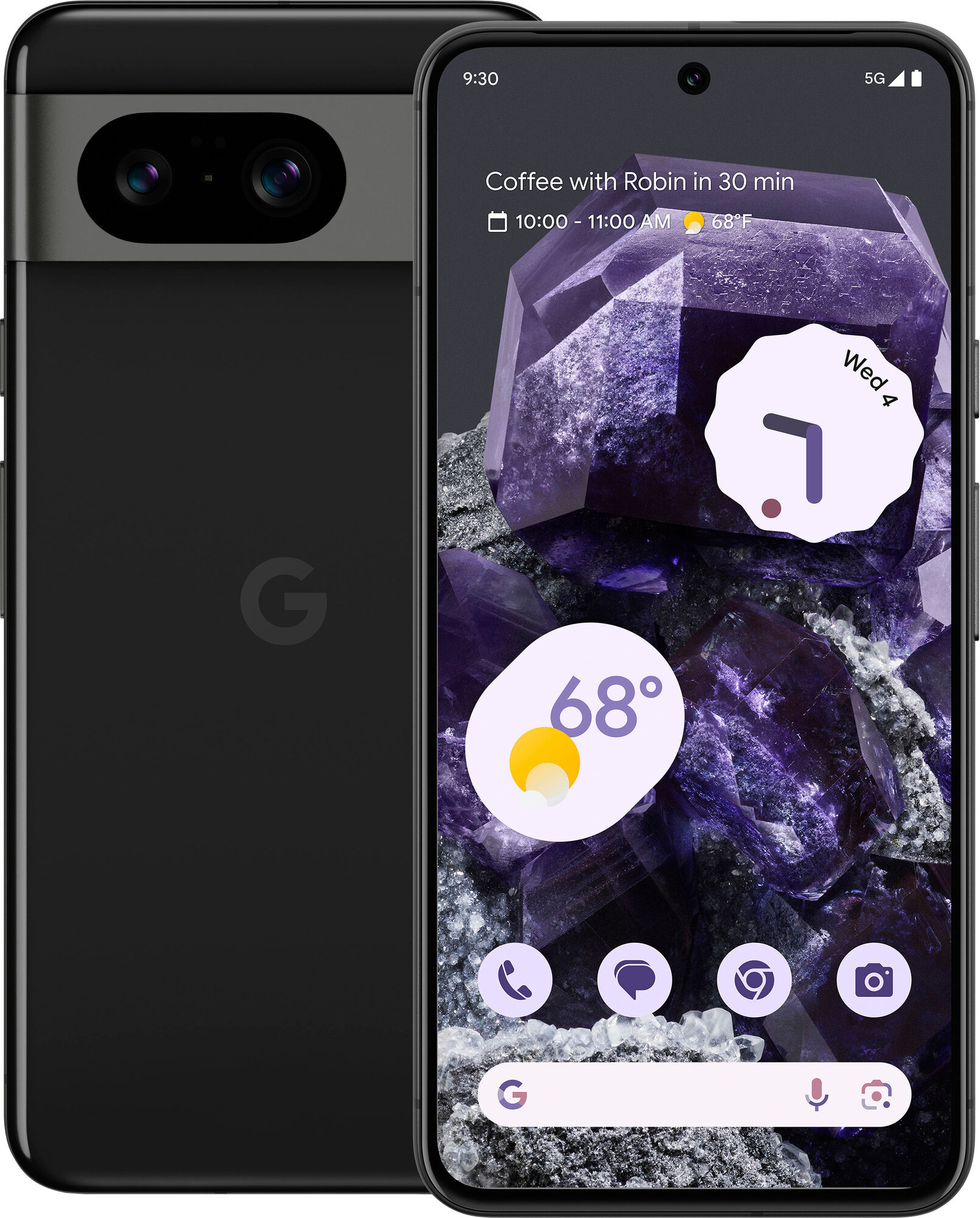 Смартфон Google Pixel 8 8/128 ГБ AU, Dual: nano SIM + eSIM, Obsidian