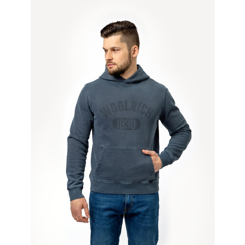 Толстовка Woolrich, размер L, синий sophnet logo hoodie