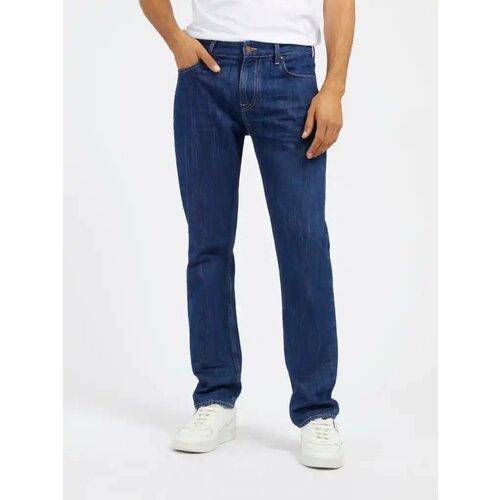 Джинсы GUESS, размер 31/32, синий джинсы guess размер 24 31 синий