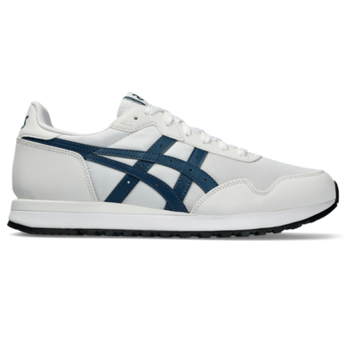 Кроссовки ASICS, размер 10 US, белый, синий кроссовки guess runner blau