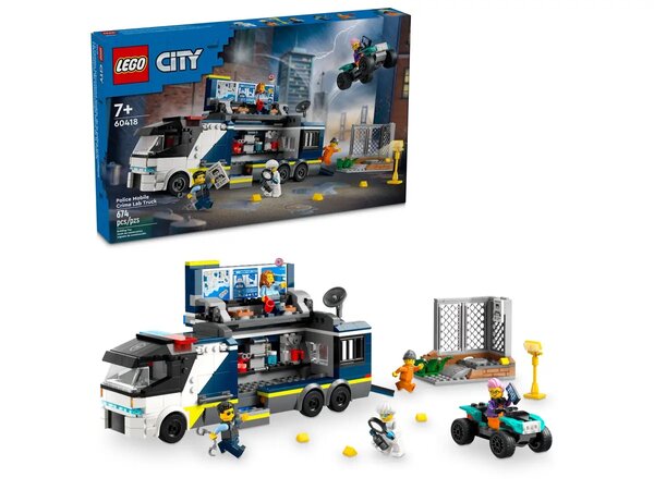 Конструктор LEGO City 60418 Полицейский грузовик криминальной лаборатории, 674 дет.