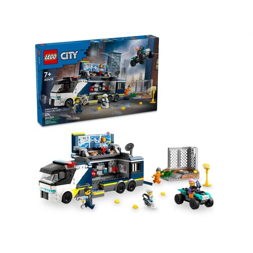 Конструктор LEGO City 60418 Полицейский грузовик криминальной лаборатории, 674 дет. конструктор lego city 60083 снегоуборочный грузовик 196 дет