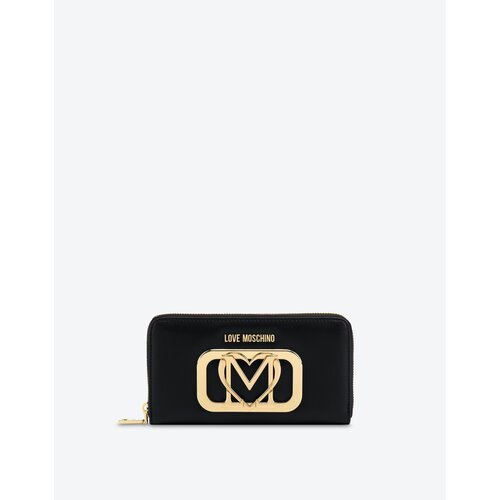 фото Кошелек love moschino, фактура зернистая, черный