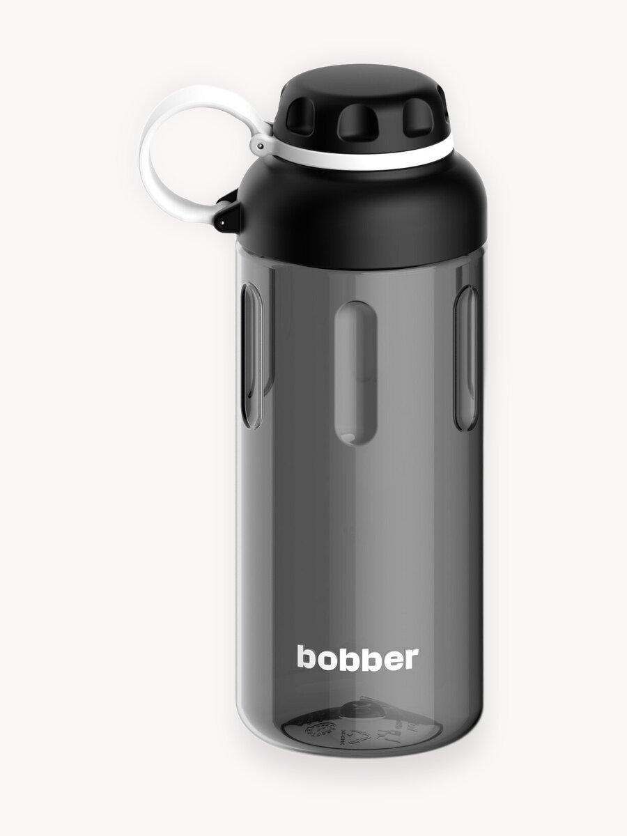 Спортивная бутылка для воды Bobber Tritan черный, 890 мл/питьевая