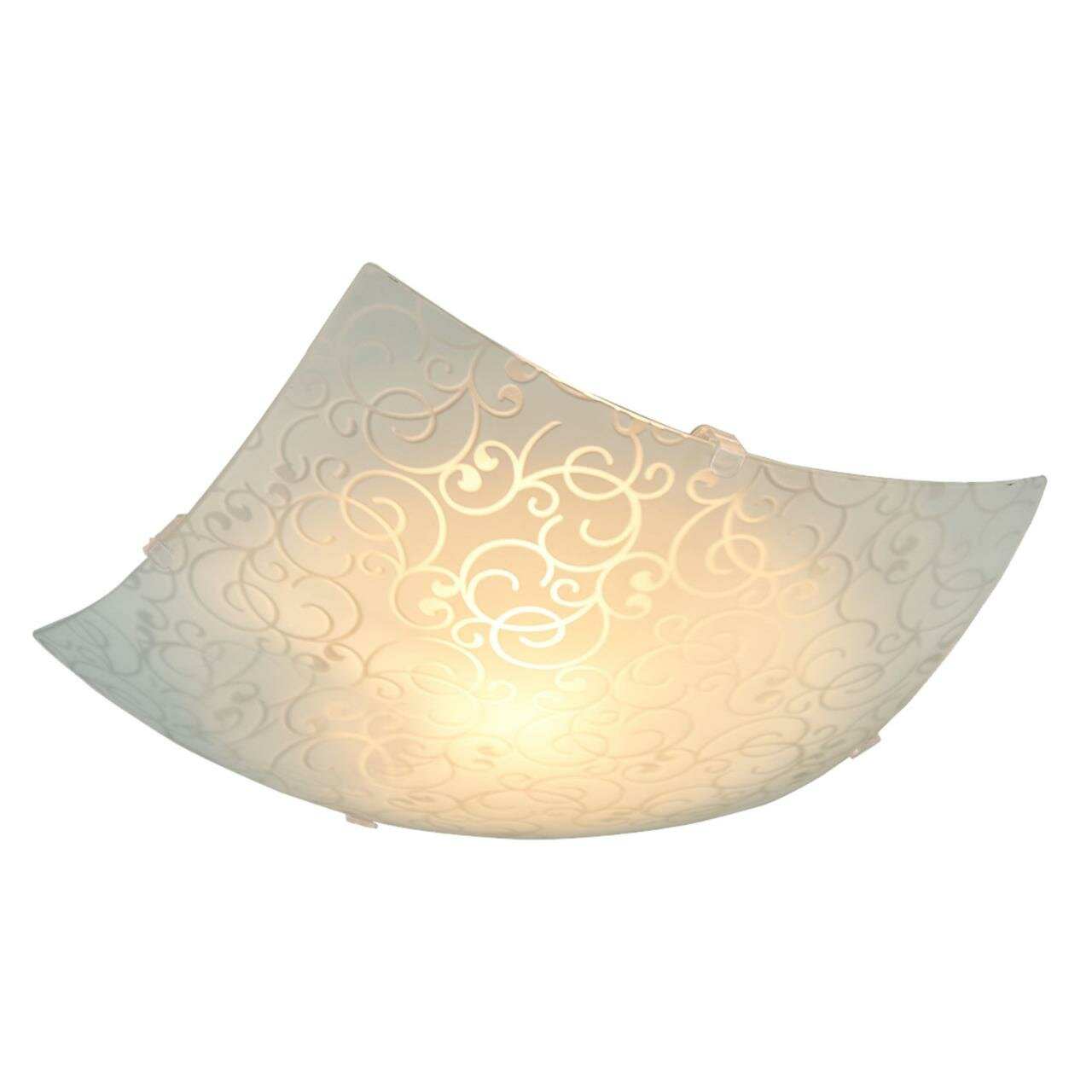 16-185 Светильник декоративный настенно-потолочный 1хЕ27 60Вт 220В основание белое плафон стек