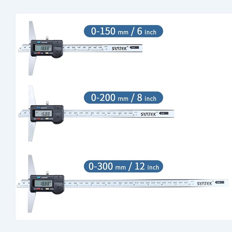 Цифровой глубиномер Syntek 0-300 мм, 0-150mm