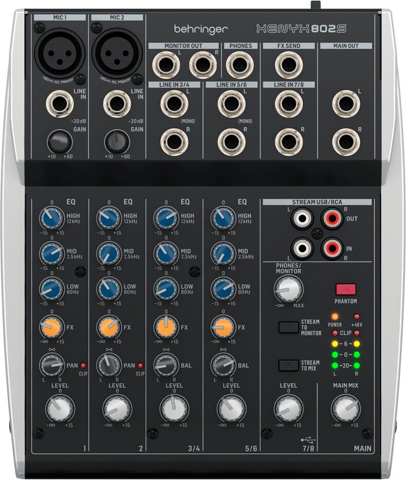 Микшерный пульт Behringer XENYX 802S