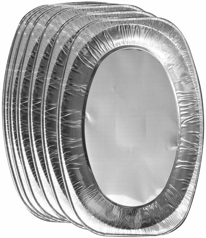фото Блюда для подачи алюминиевые 35,5x23 см 6 шт