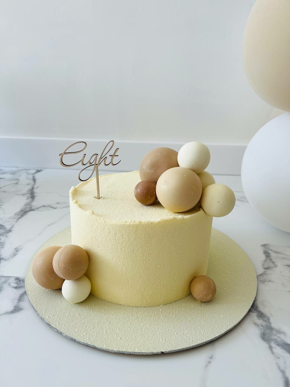 Топпер для торта и цветов "Eight" 8 лет, декор кондитерский Happy Birthday
