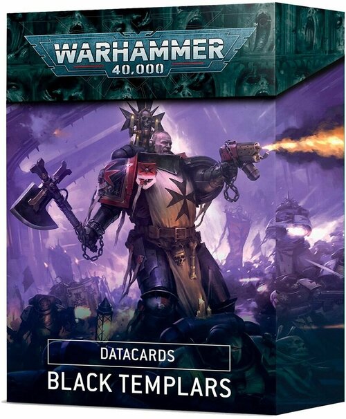 Дополнение для настольной игры Warhammer 40 000 - Black Templars Datacards