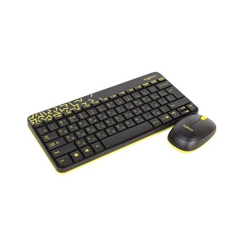 фото Клавиатура и мышь Logitech MK240 Nano Black-Yellow USB