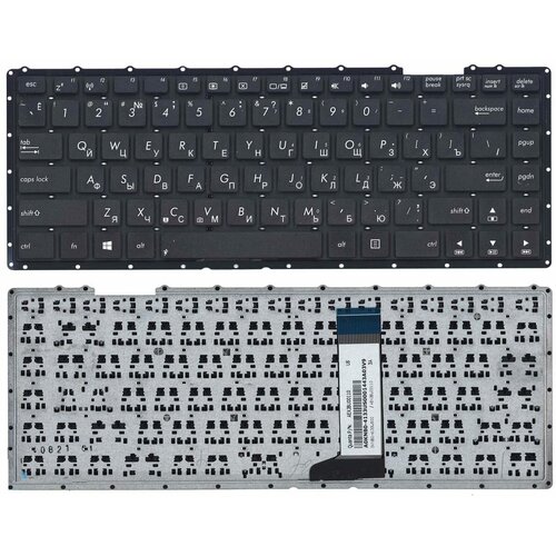 Клавиатура для ноутбука Asus X450, X451 AEXJBU00110 (Черная, без рамки) клавиатура для ноутбука asus x450 черная