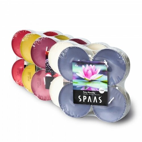 Свеча арома макси чайные 4шт 10ч в ассортименте SPAAS
