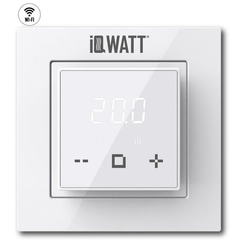 Электронный программируемый термостат IQ THERMOSTAT D white WI-FI электронный программируемый термостат iq thermostat d black white wi fi