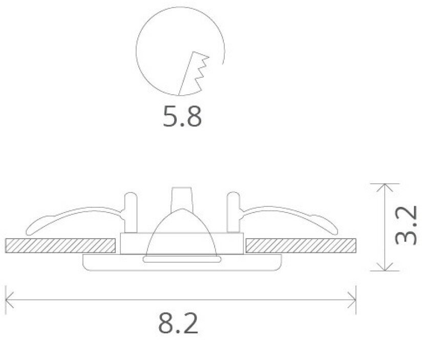 Arte Lamp A1203PL-1SS, GU10, 50 Вт, 3000, нейтральный белый, цвет арматуры: серебристый, цвет плафона: серебристый - фотография № 8