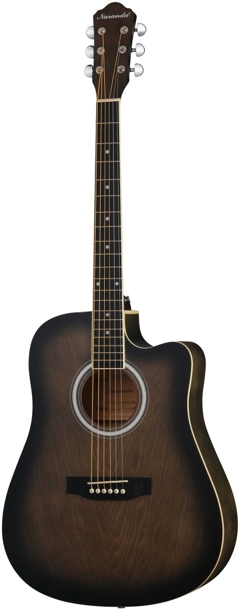 HS-4140-TBS Акустическая гитара с вырезом коричневый санберст Naranda