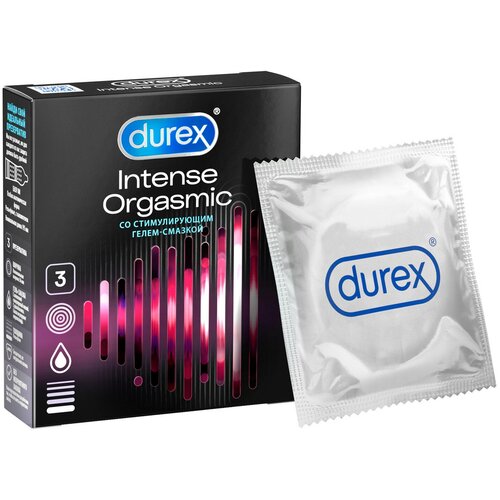 durex презервативы classic 3 шт durex презервативы Презервативы Durex Intense Orgasmic рельефные со стимулирующим гелем-смазкой 3 шт.