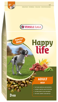 Корм для собак Happy life (3 кг) Adult with Beef