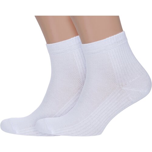Носки PARA socks, 2 пары, размер 27-29, белый