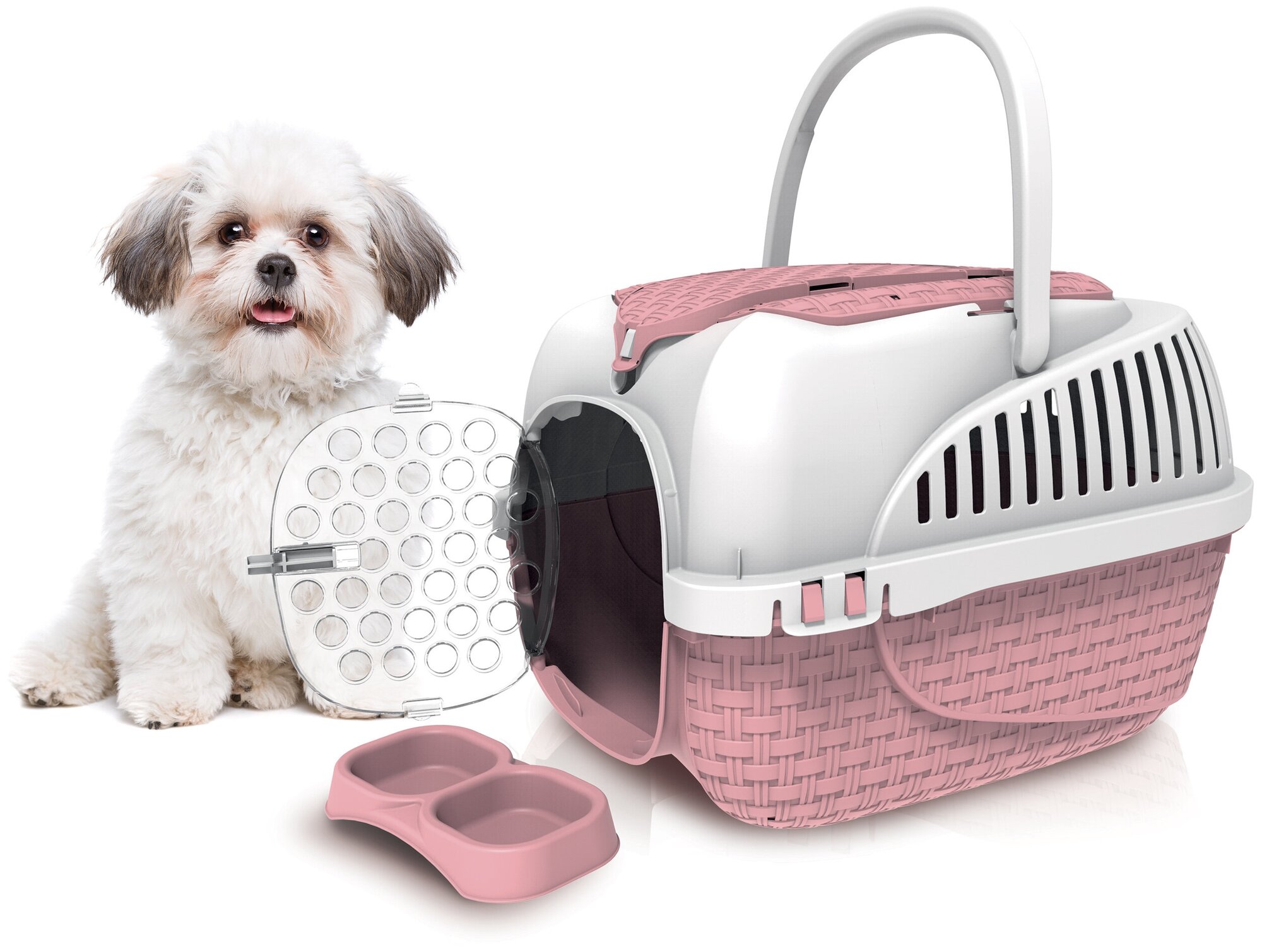 Клиппер-переноска для животных Bama Pet Maxi Tour 38х37х59 см 59 см 37 см 38 см pink 12 кг - фотография № 6