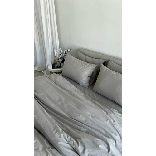 Пододеяльник 180х200 из варёного хлопка, цвет Dark Greige