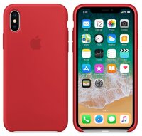 Чехол Apple силиконовый для iPhone X black