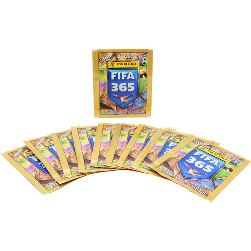 10 пакетиков наклеек Panini FIFA 365 2018 (50 наклеек)