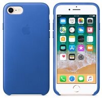 Чехол Apple кожаный для iPhone 8 / 7 bright orange