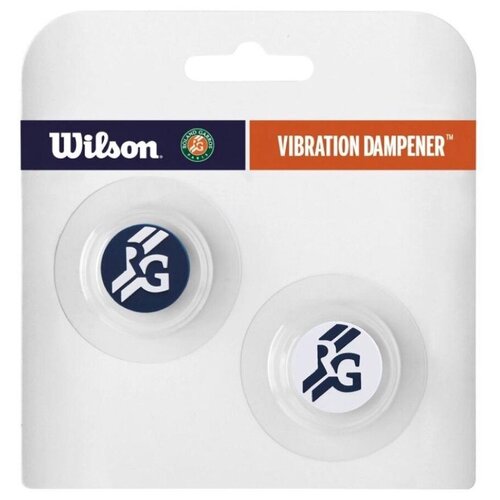 Набор виброгасителей Wilson Roland Garros Vibration Dampener Navy (2шт) мячи для большого тенниса wilson roland garros 4b wrt116400