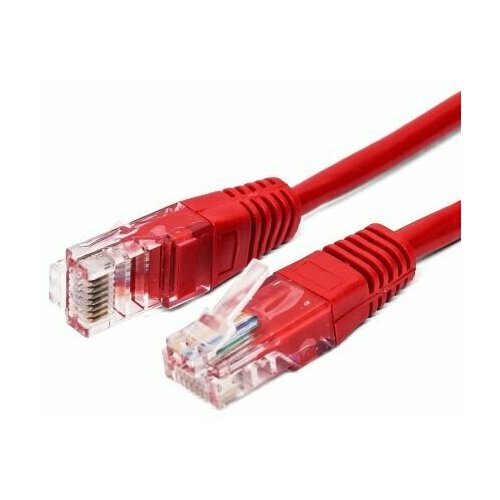 патч корд u utp 5e кат 3м filum fl u5 3m r кабель для интернета 26awg 7x0 16 мм омедненный алюминий cca pvc красный Патч-корд U/UTP 5e кат. 7.5м Filum FL-U5-7.5M-R, кабель для интернета, 26AWG(7x0.16 мм), омедненный алюминий (CCA), PVC, красный