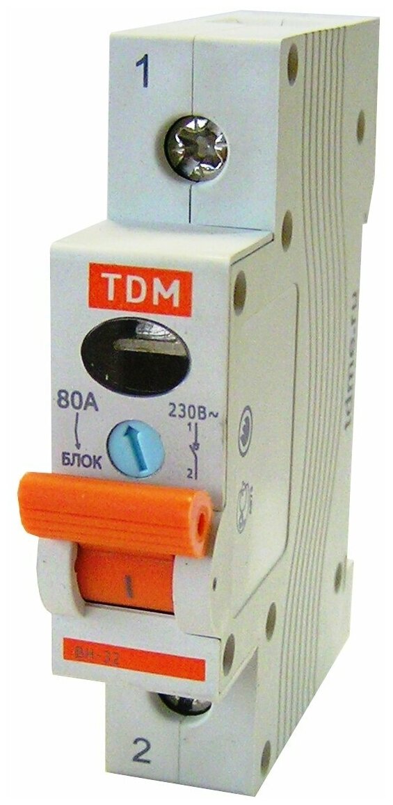 Выключатель нагрузки TDM Electric ВН-32 1P 63 А - фотография № 6