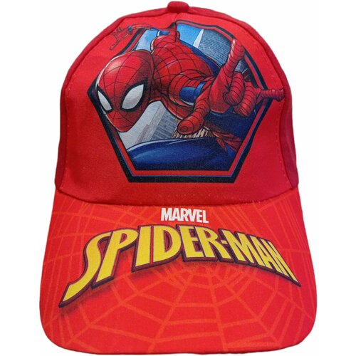 фото Бейсболка , размер 52-56, красный marvel (spider-man)