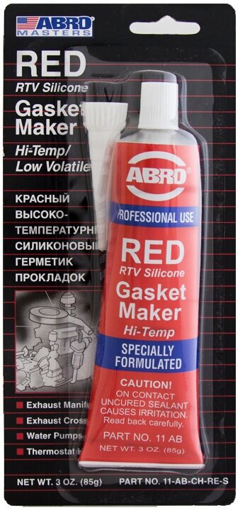 Герметик прокладок ABRO MASTERS красный китай (оригинал) 85г
