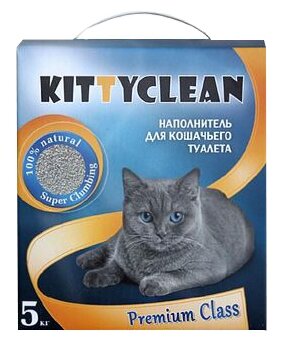 Комкующийся наполнитель Kitty Clean Premium class 5 кг