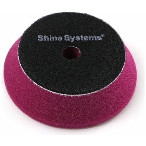 Shine Systems DA Foam Pad Purple - полировальный круг твердый лиловый, 75 мм