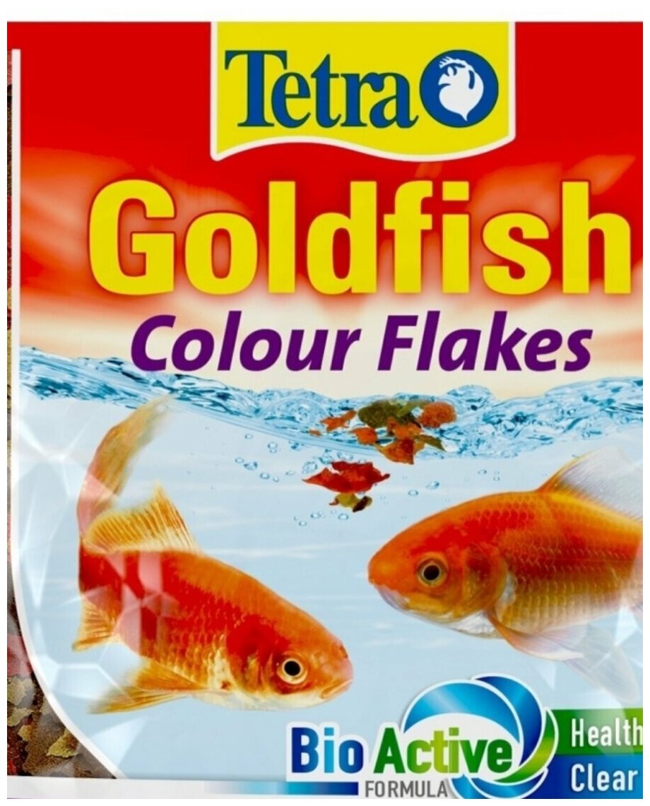 TetraGoldfish Colour Корм в хлопьях для улучшения окраса золотых рыб 12гр (хлопья)