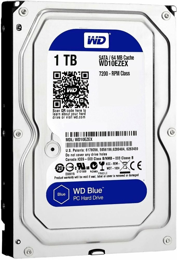 Жесткий диск Western Digital WD Blue 1 ТБ WD10EZEX