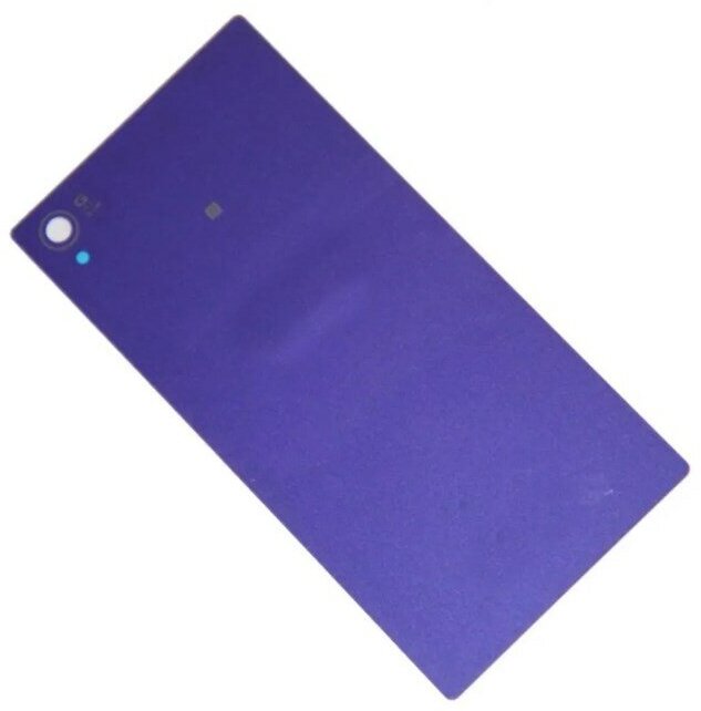 Задняя крышка для Sony Xperia Z1 Фиолетовая (Purple) (стеклянная)