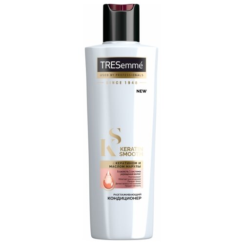 фото TRESemme кондиционер для волос Keratin Smooth Разглаживающий с кератином и маслом марулы, 230 мл