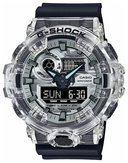 Наручные часы CASIO G-Shock, серебряный, серый