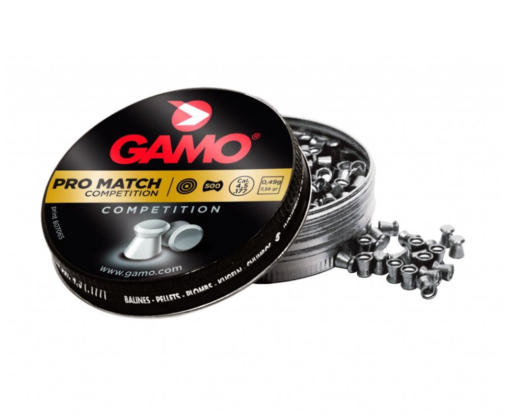 Пули "Gamo Pro Match" 500, кал.4,5 мм