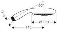 Лейка для душа Hansgrohe Raindance E 100 AIR 28502000 хром