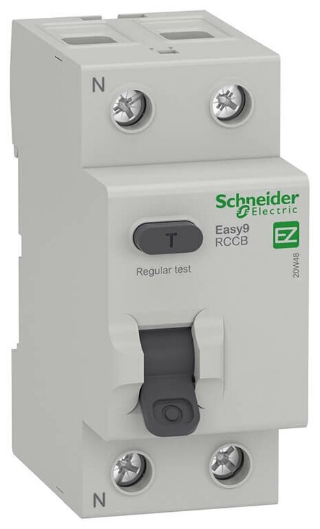 Дифференциальный выключатель (УЗО) Schneider Electric EASY 9 2P, 25А, 10мА, AC, 4,5 кА