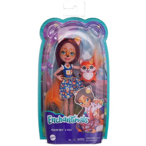 Игрушка Enchantimals Кукла с питомцем Лисичка Фелисити (FXM71) кукла mattel enchantimals фелисити лис с питомцем флик dvh87 лис