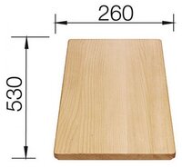 Разделочная доска Blanco 218313 53х26 см для кухонной мойки дерево