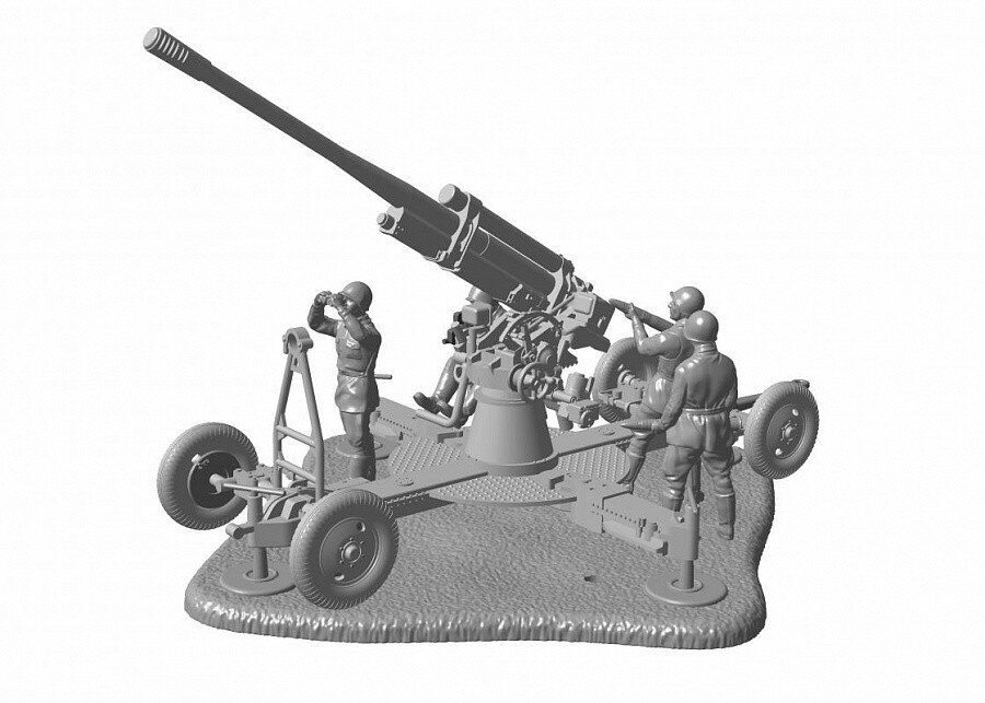 Сборная модель Звезда Советское 85-мм зенитное орудие 52-К, 1/72 6148 - фотография № 9