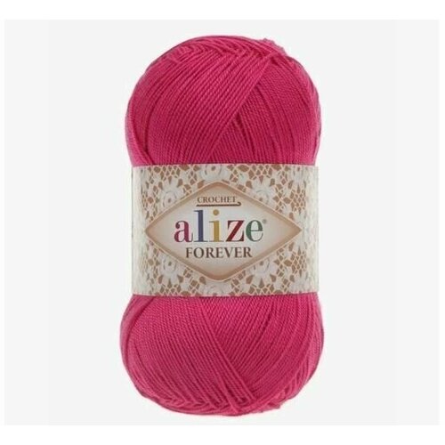 Пряжа Alize Forever ализе форевер 50 г/300 м (100% микрофибра) 149 светлая фуксия
